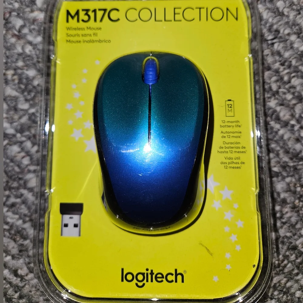 Logitech Wireless Mouse -New in vlue aurora